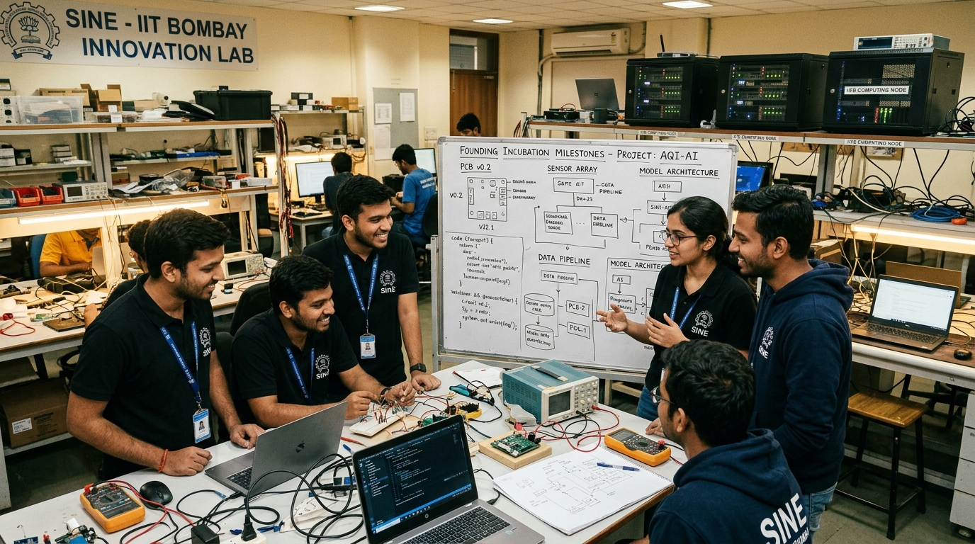SINE IIT Bombay Incubation Lab Founding Milestone